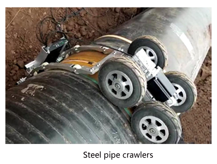 Steel pipe crawlers
